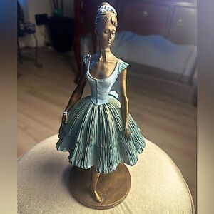 Sergey Eylanbekov Degas Ballerina Heavy Bronze Coated Sculpture 90’s Resin Art